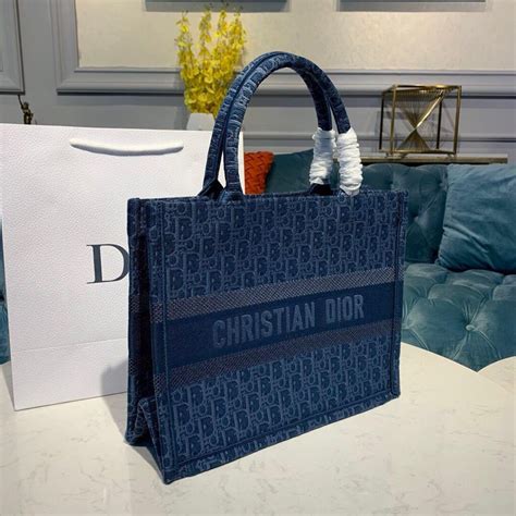 dior tote bag light blue